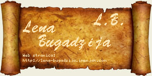 Lena Bugadžija vizit kartica